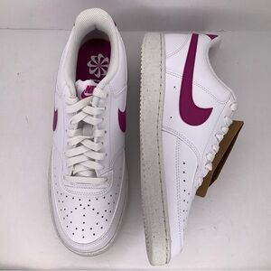 New Nike Court Vision Low Next Nature White Women’s Low Top Sneakers Sz 9.5